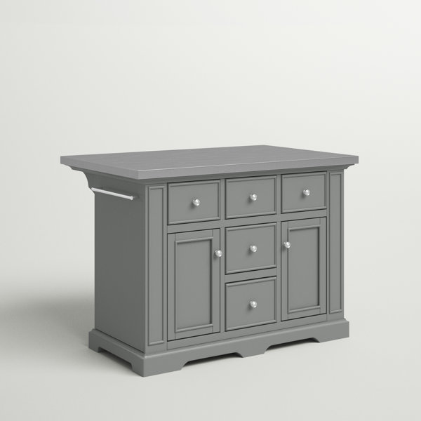 Three Posts™ Diamondback 50'' Wide Rolling Kitchen Island & Reviews